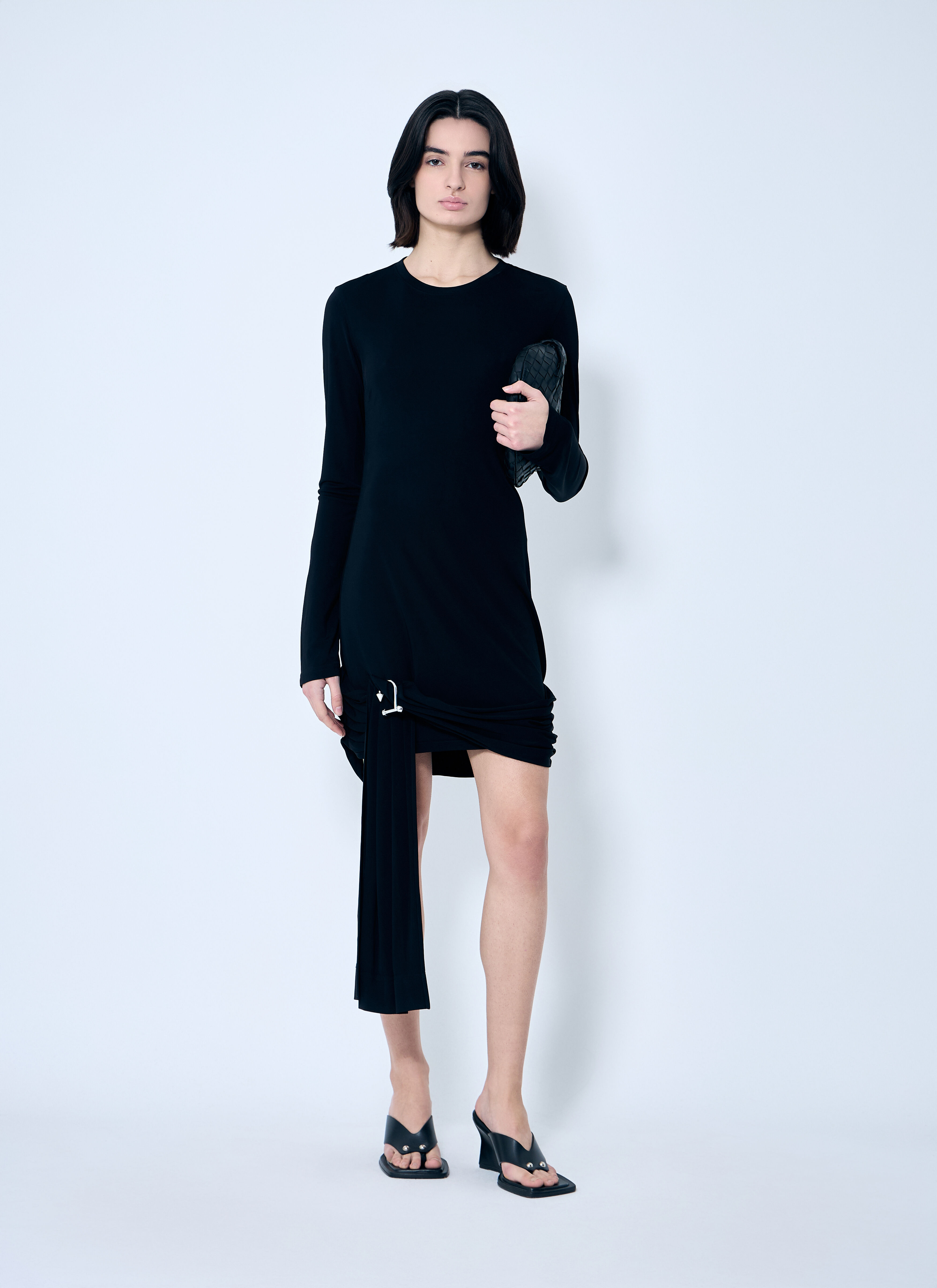 Draped Hem Dress - 2