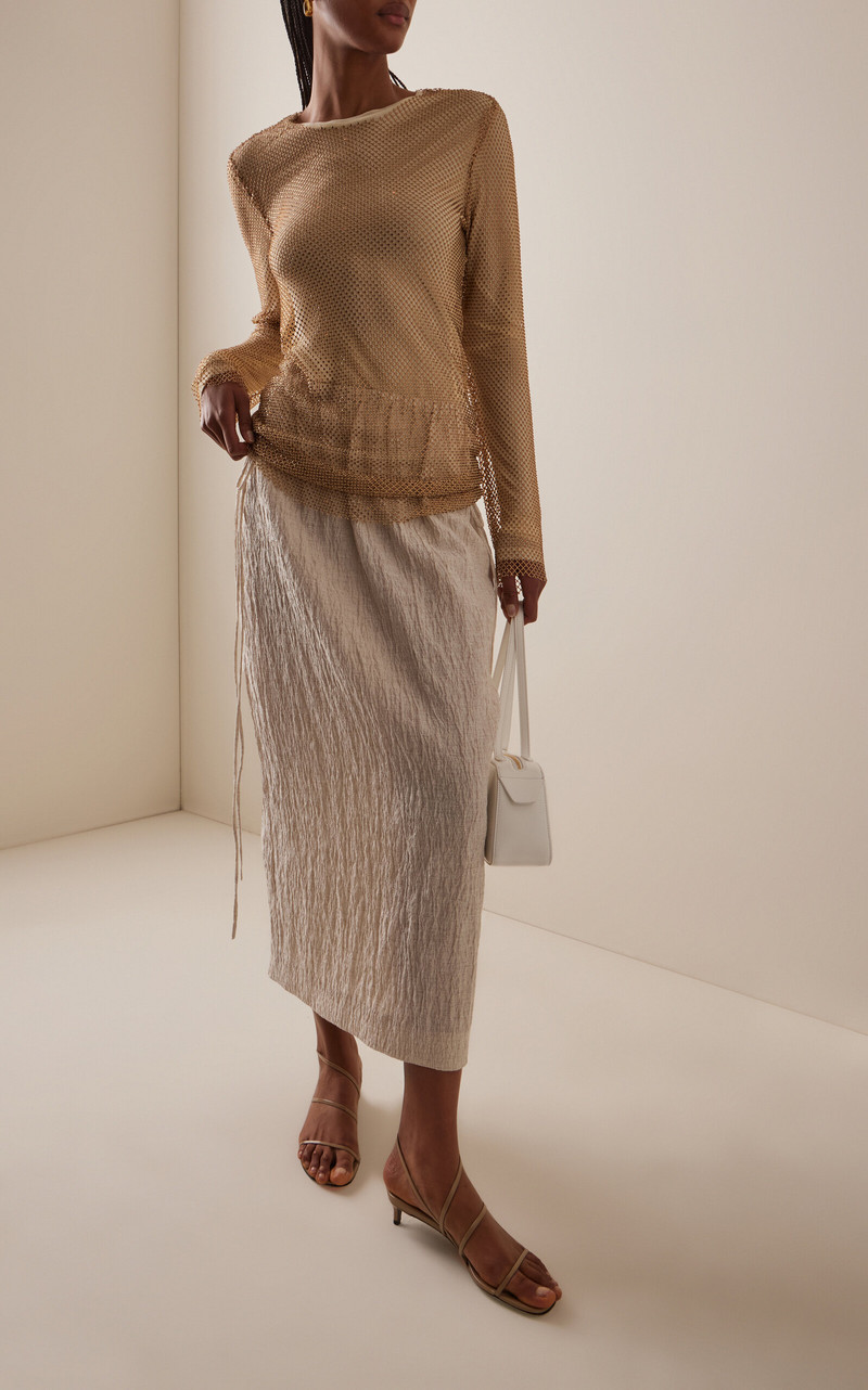 TOVE Isa Cotton-Blend Skirt neutral outlook