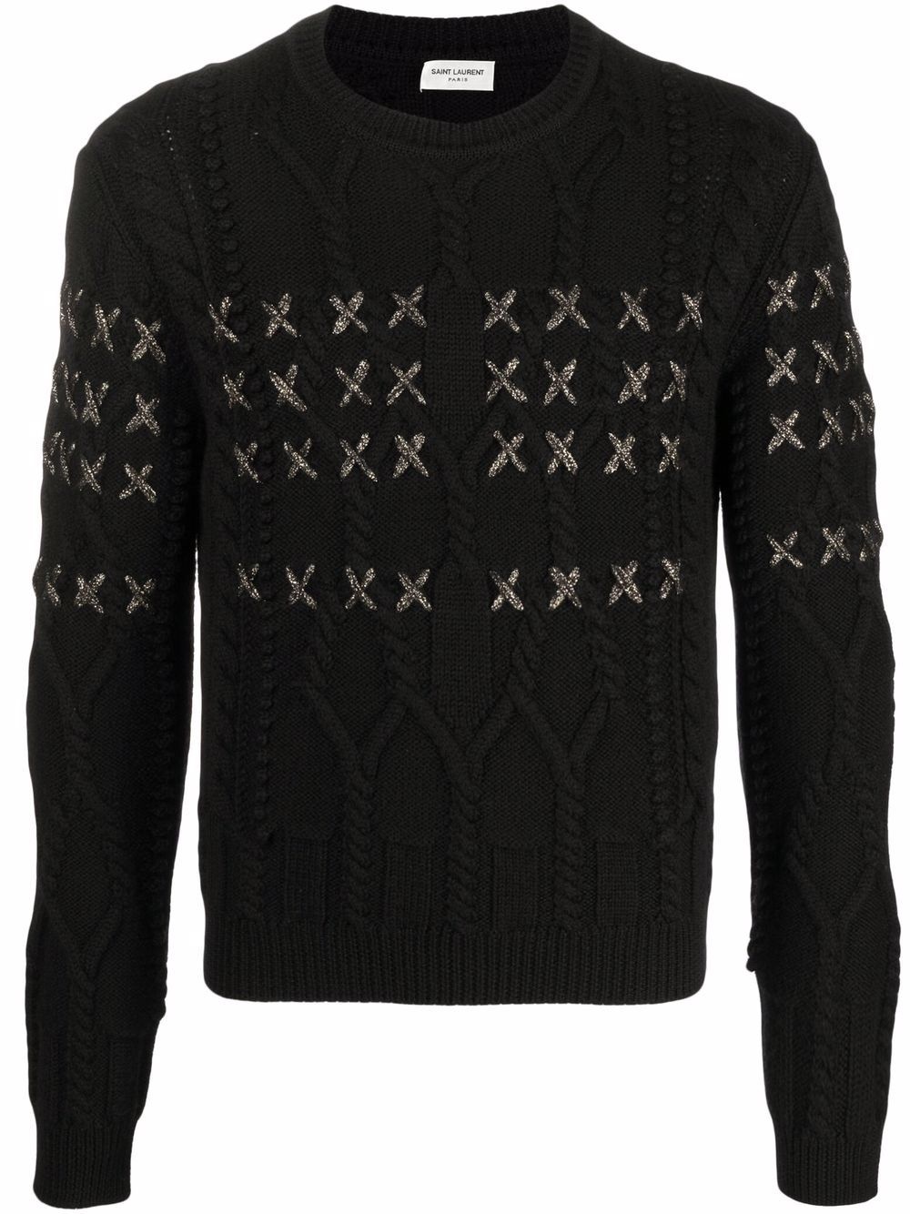 long-sleeve knitted jumper - 1