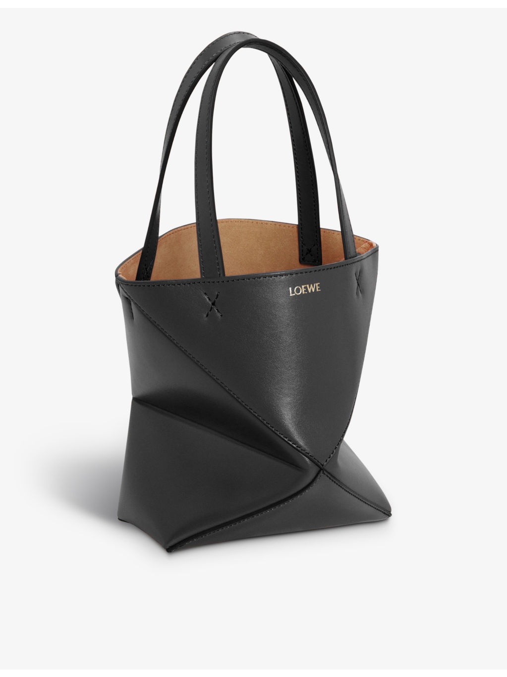Puzzle Fold mini leather tote bag - 6