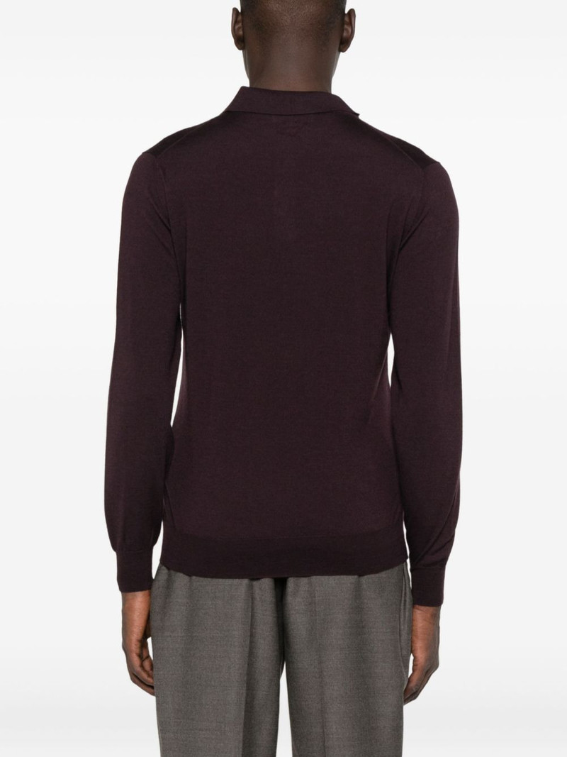 long-sleeve button polo shirt 3