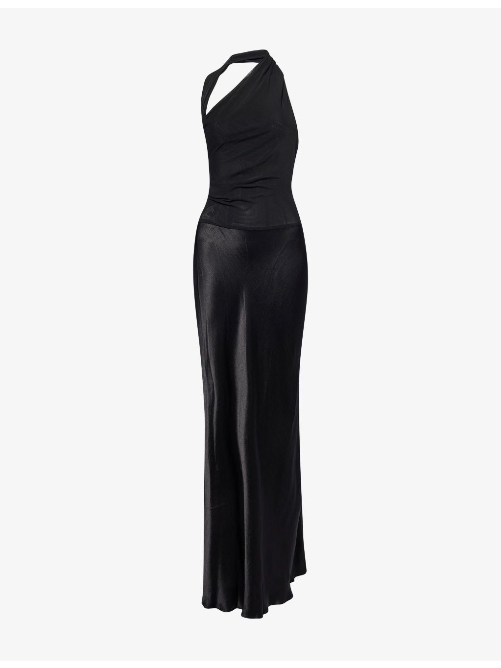 Ida Halter Stretch-Woven Maxi Dress - 1