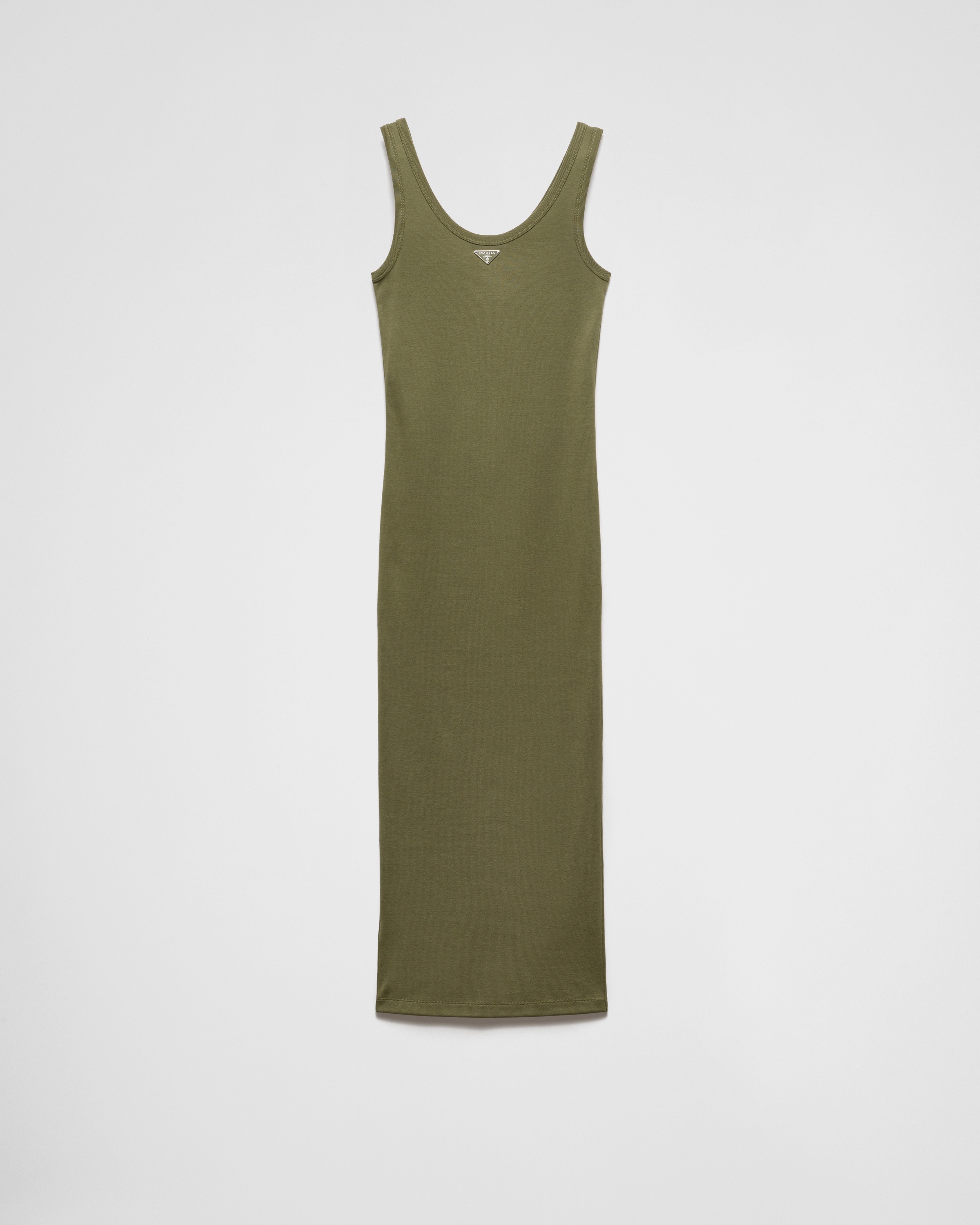 Ribbed knit cotton dress - 1
