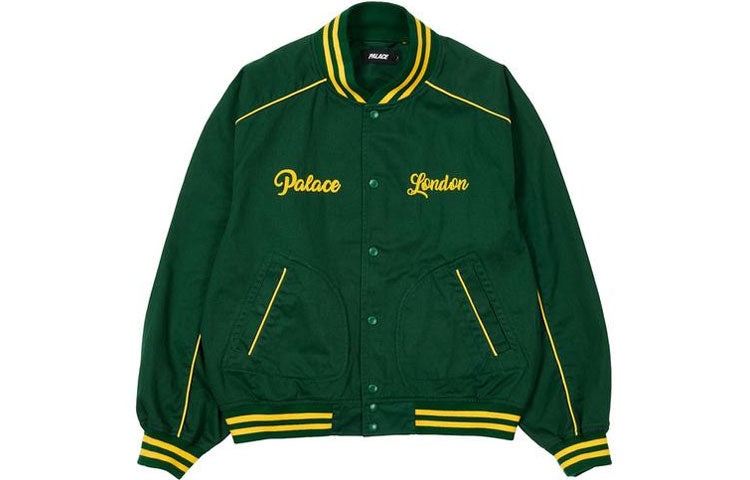 PALACE SS21 Chain Stitch Bomber Jacket Unisex Green P20JK106 - 2