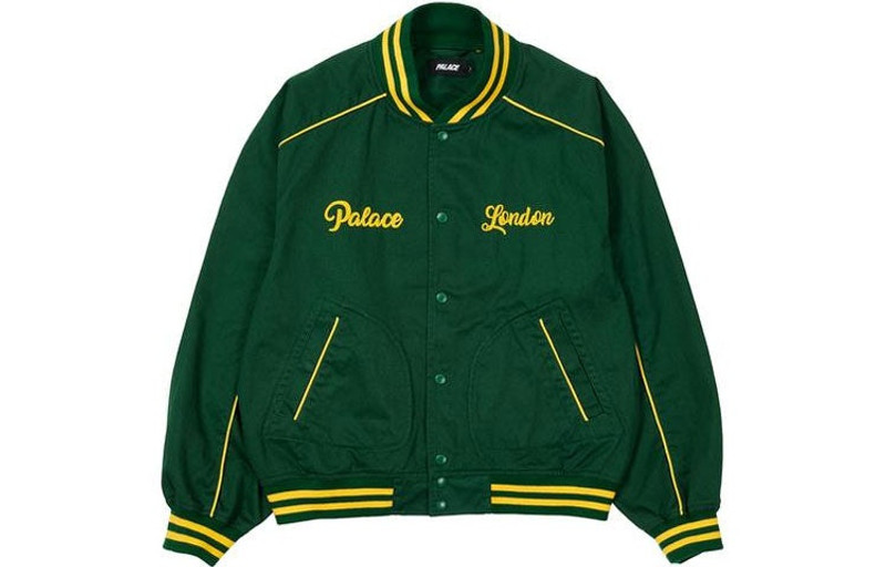 PALACE PALACE SS21 Chain Stitch Bomber Jacket Unisex Green P20JK106 outlook