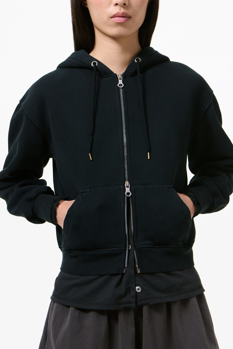 Mischief Hood Washed Black Star Fleece 4