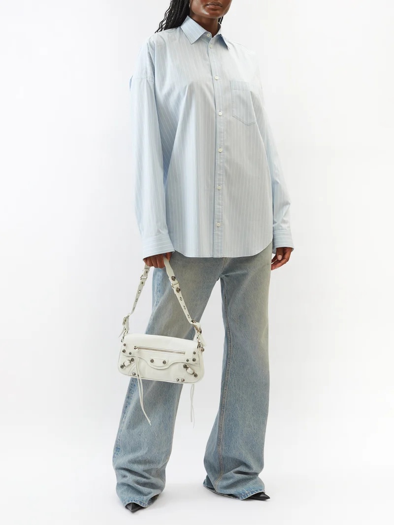 BALENCIAGA Le Cagole small leather shoulder bag
