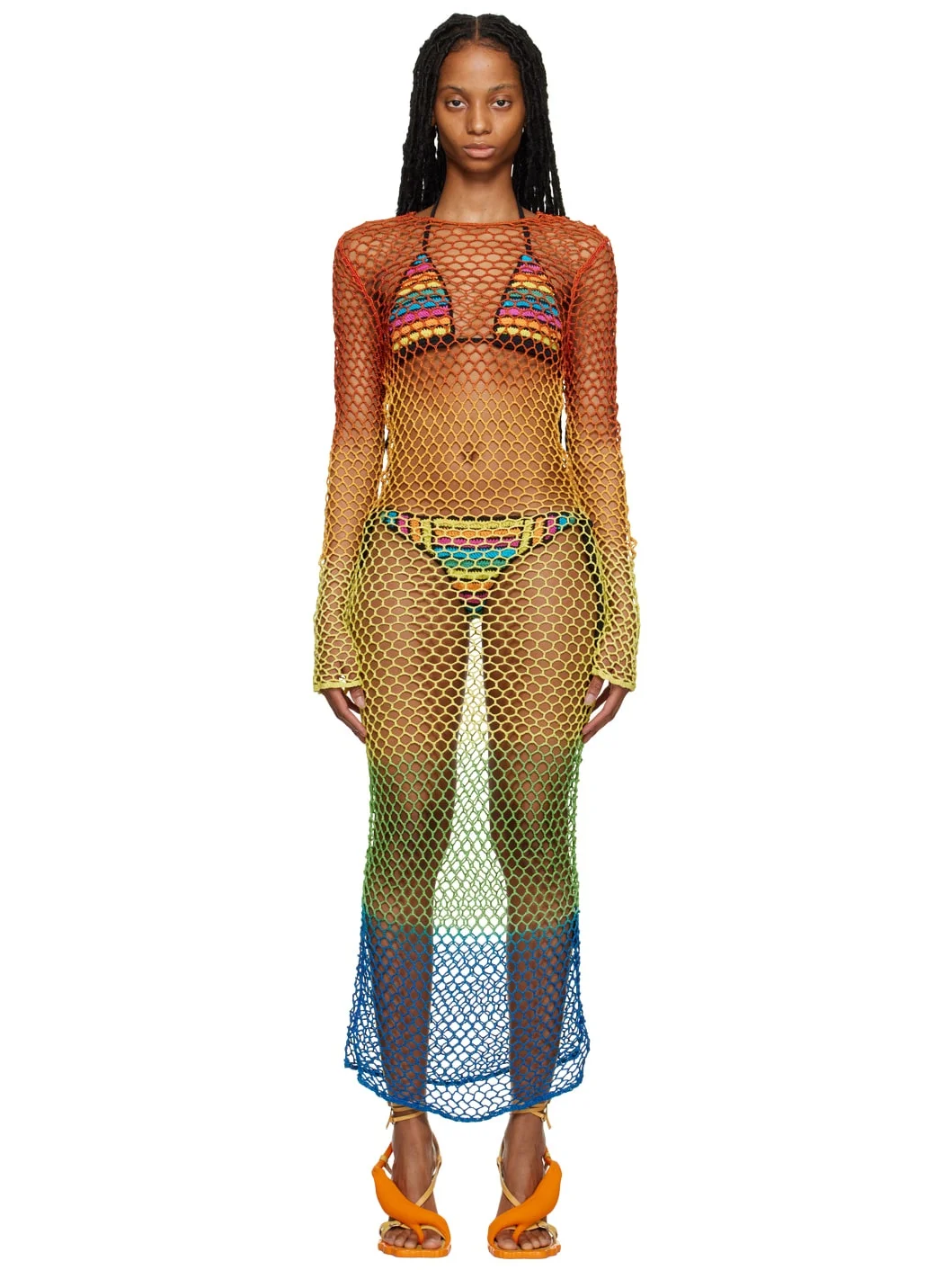 Multicolor Gradient Midi Dress - 1