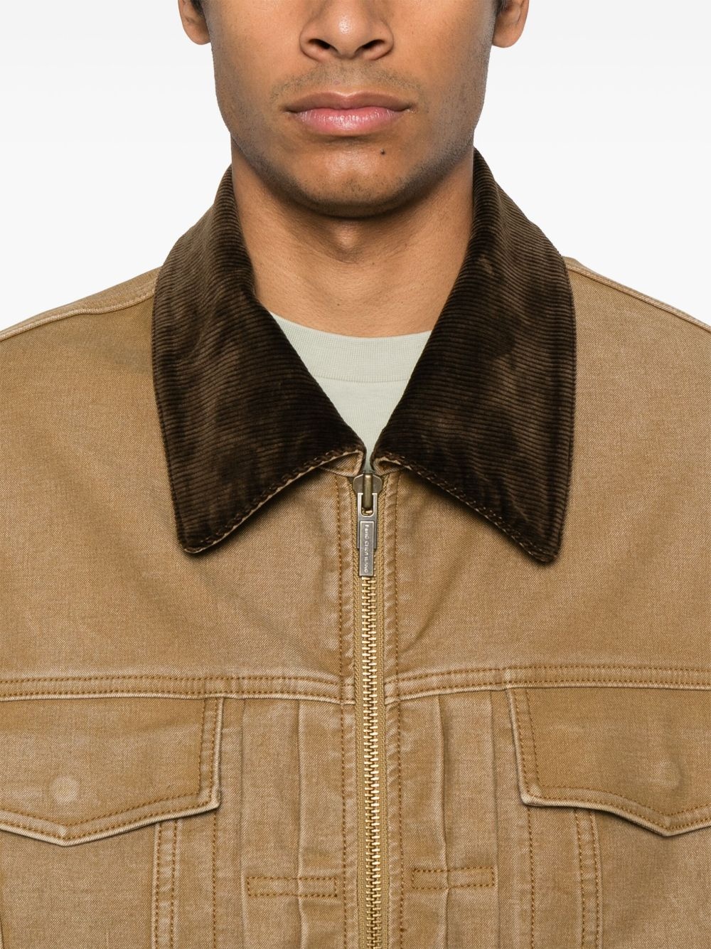 washed-canvas jacket - 5