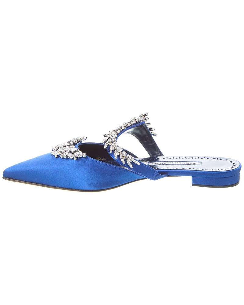 Manolo Blahnik Manolo Blahnik Lurum Satin Flat outlook