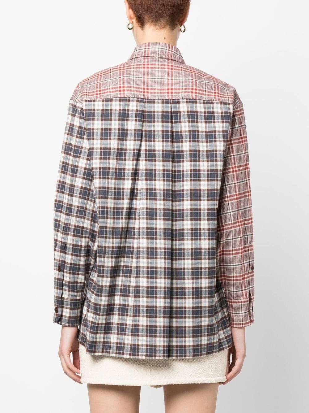 mix-print shirt - 4