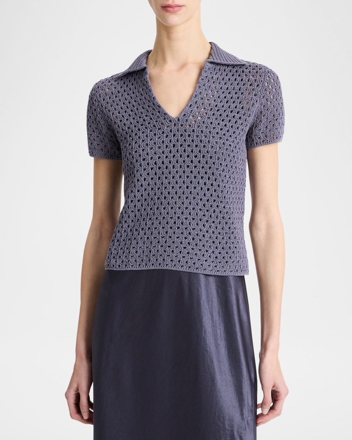 Short-Sleeve Macrame Top - 3