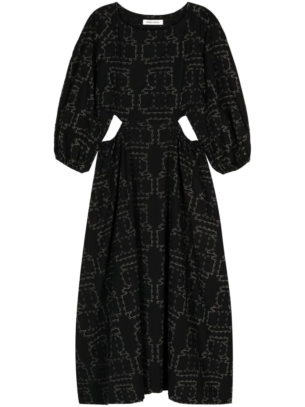 Delivery cut-out perforated dress - 1