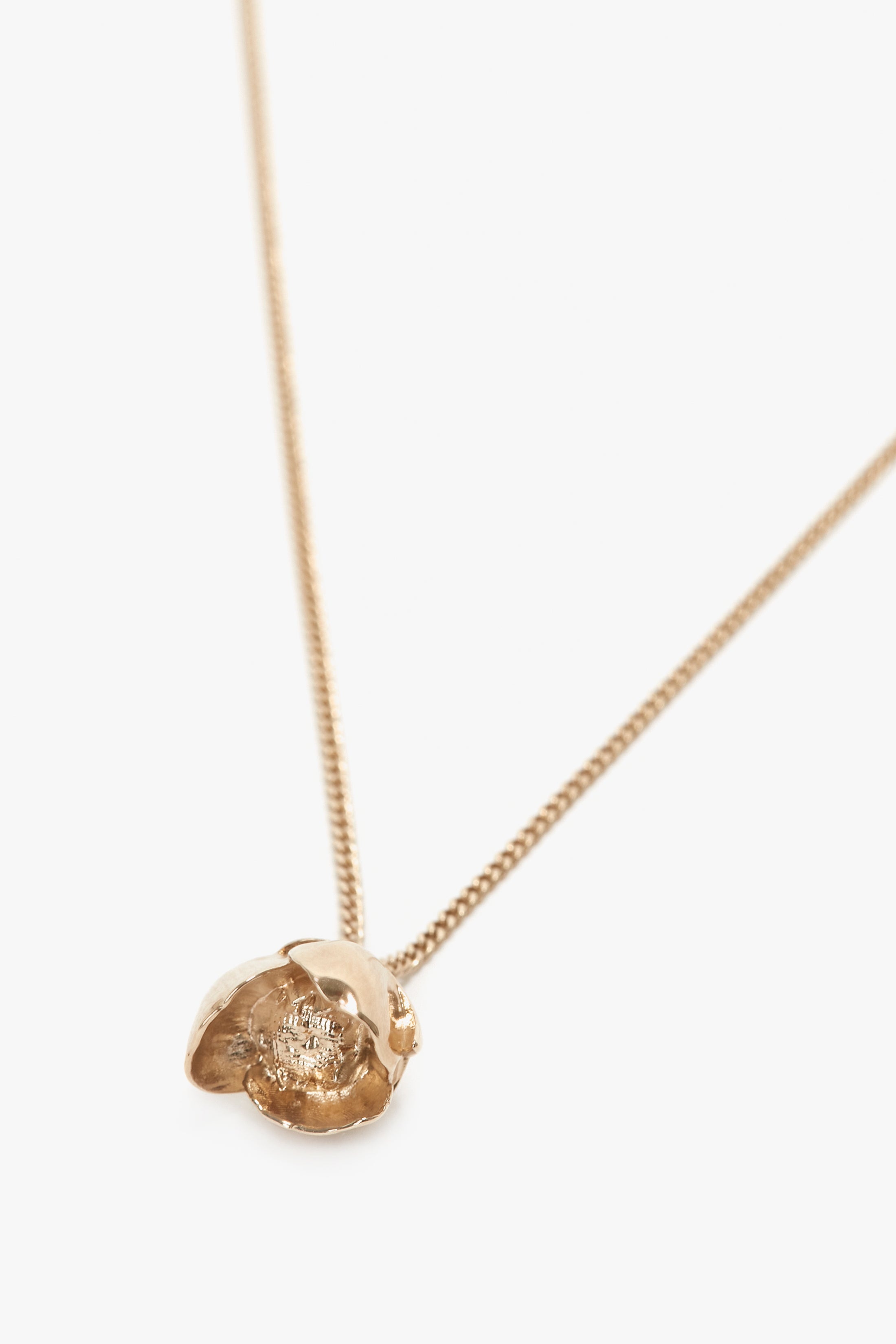 Exclusive Camellia Flower Necklace In Gold - 4
