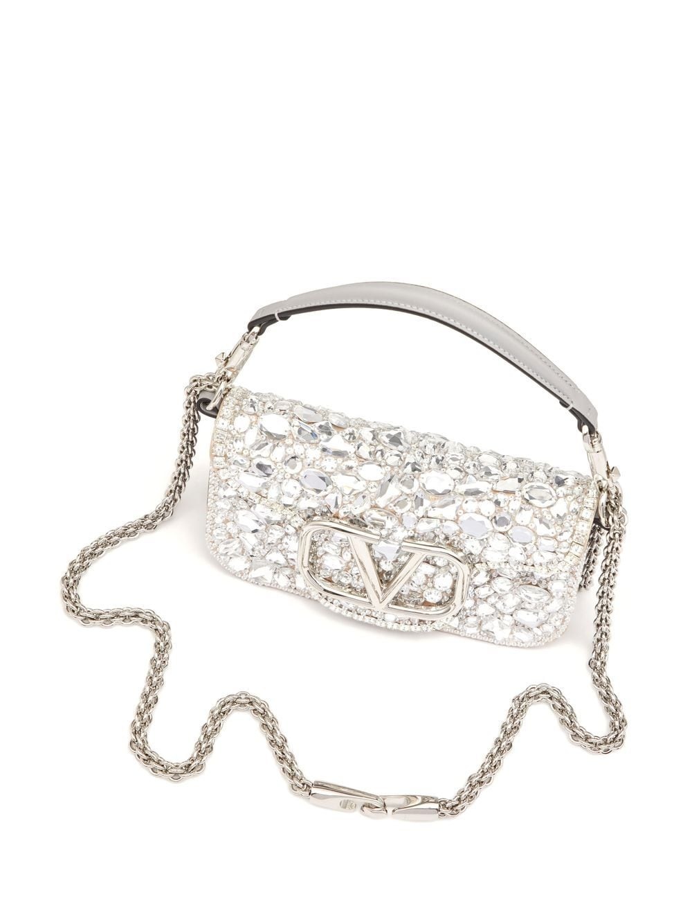 crystal-embellished shoulder bag - 6