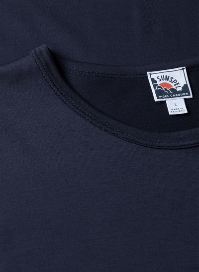 Nigel Cabourn Nigel Cabourn x Sunspel Short Sleeve Pocket T-Shirt in Navy outlook