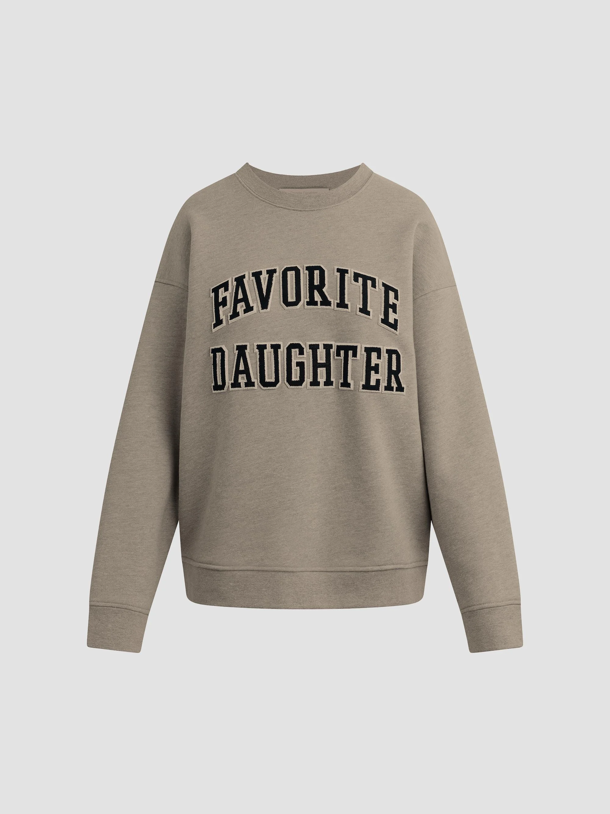 Women's The Embroidery Collegiate Sweatshirt - Heather Grey Navy - 1