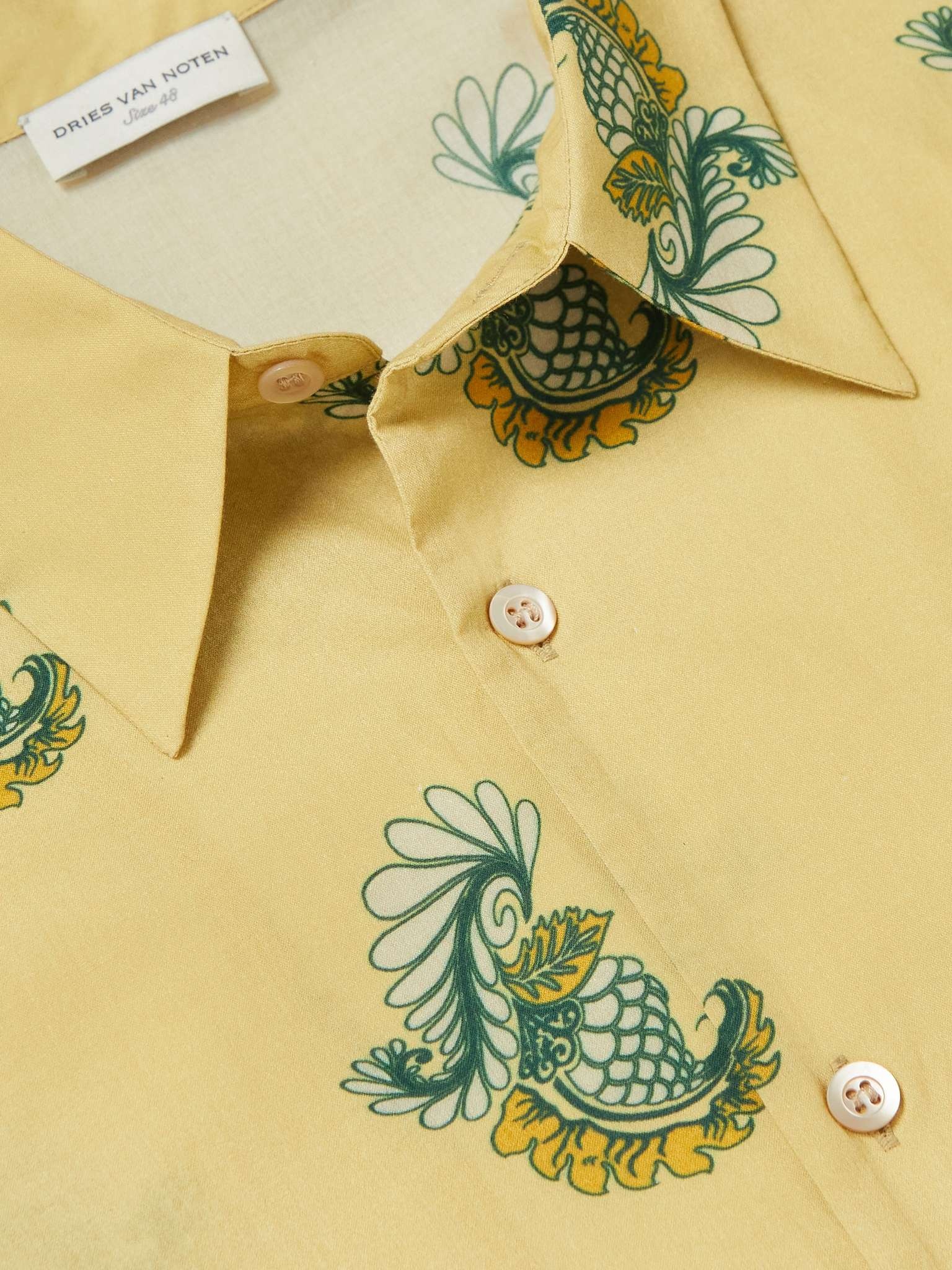 Printed Embroidered Cotton-Voile Shirt - 5