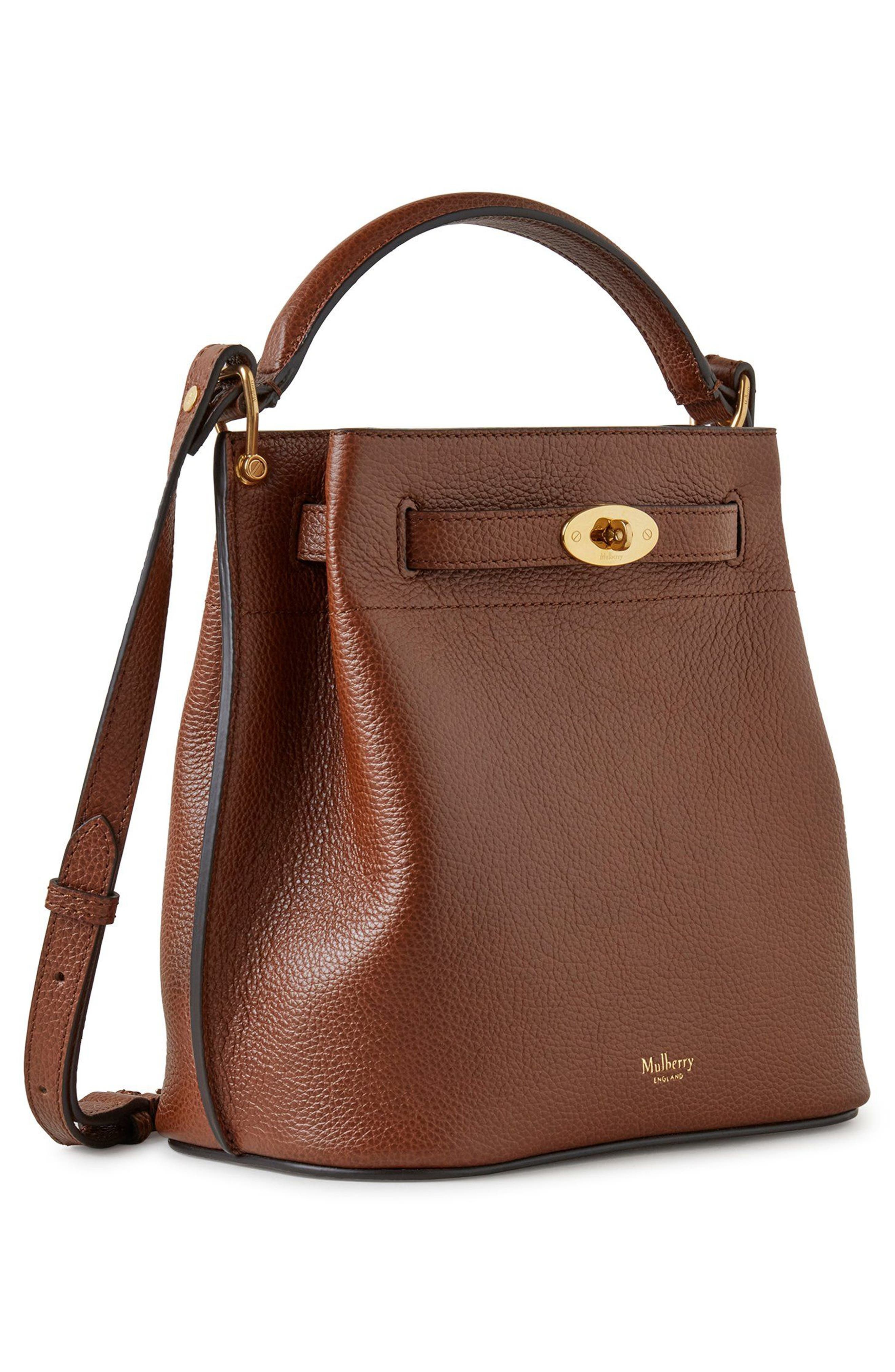 Mulberry Small Islington Classic Leather Bucket Bag in Oak at Nordstrom - 5