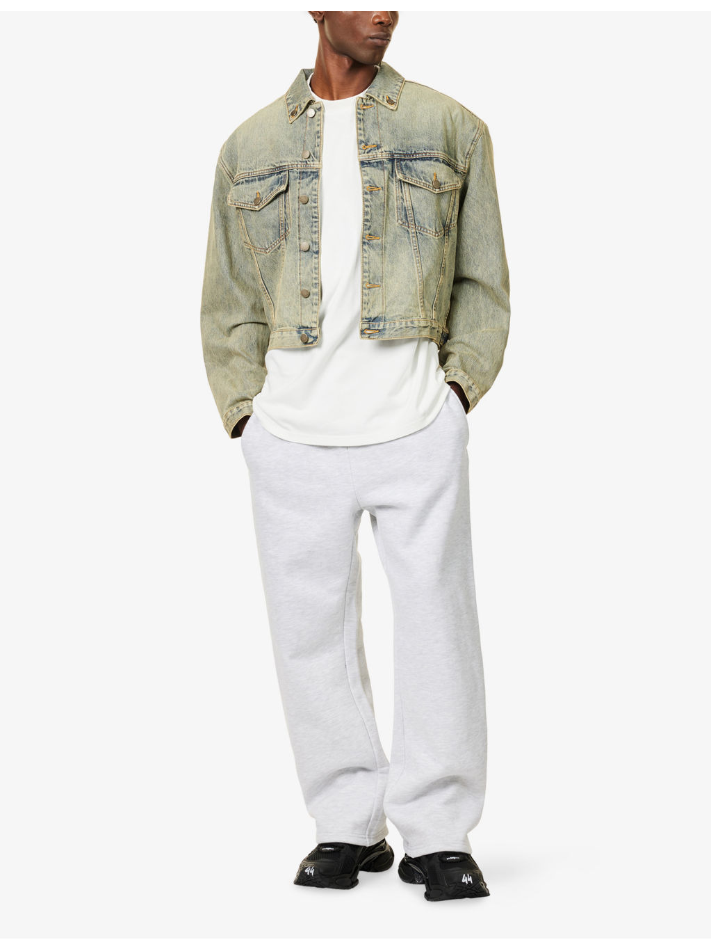 Straight-Leg Relaxed-Fit Cotton Jogging Bottoms - 2