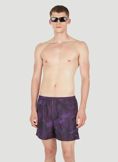Valentino Camouflage Print Swim Shorts outlook