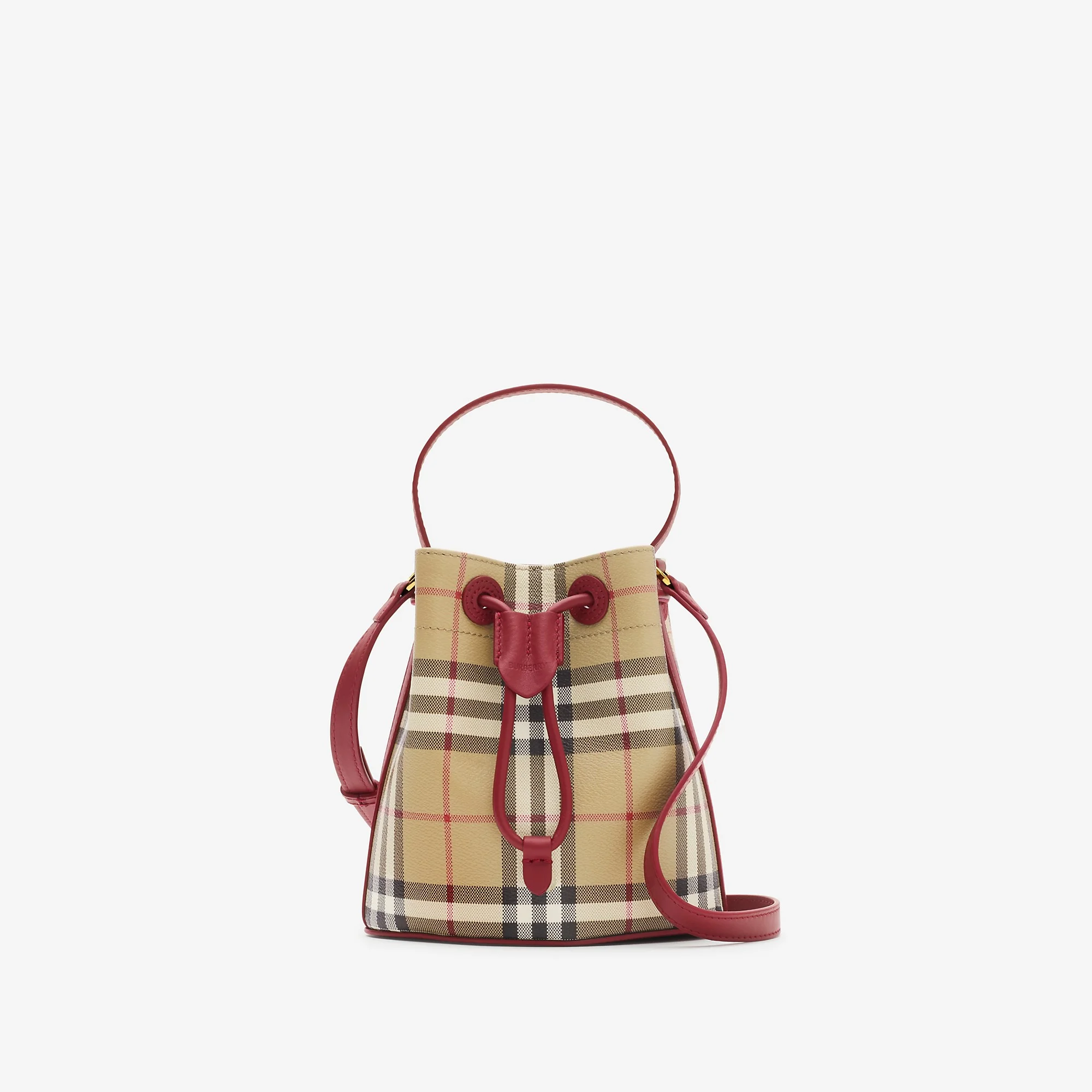 Mini Check Bucket Bag - 1