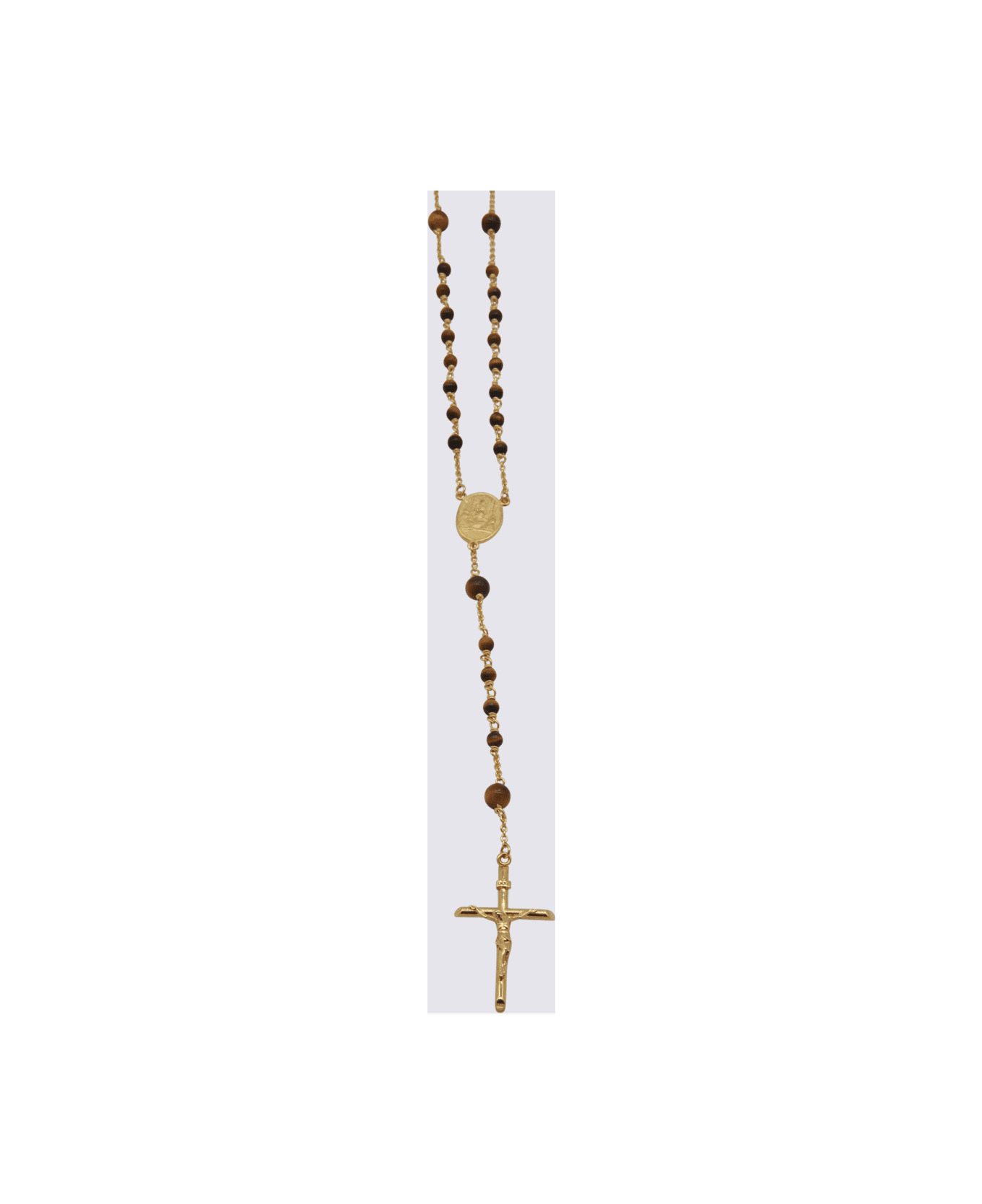 Black And Gold Tone Necklace - 2