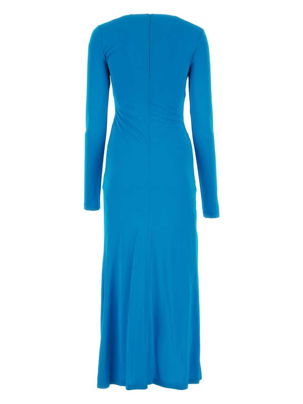 long-sleeve draped maxi dress - 2