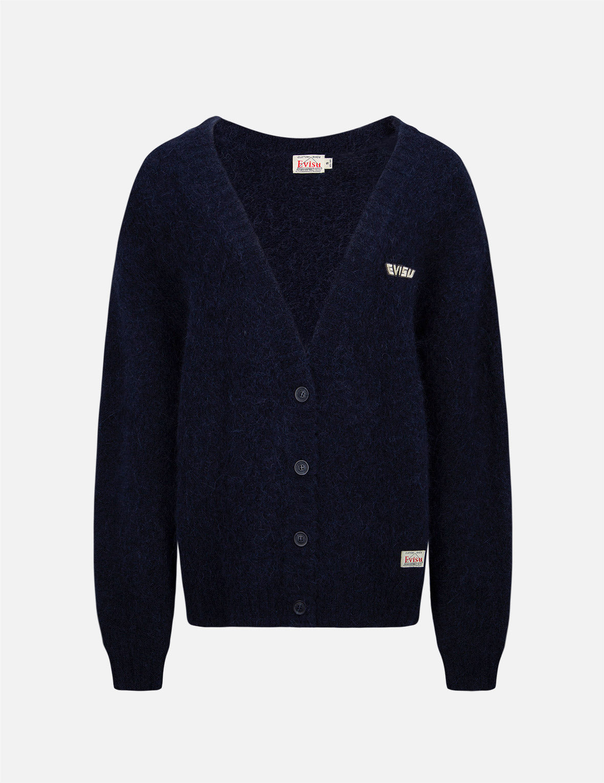 LOGO BADGE FLUFFY CARDIGAN - 7