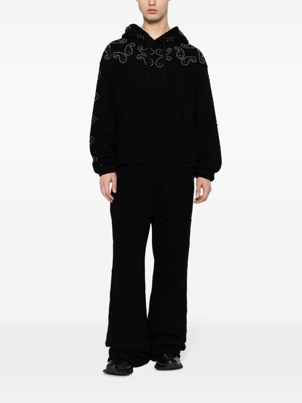 bead-embellished Western-style hoodie - 2