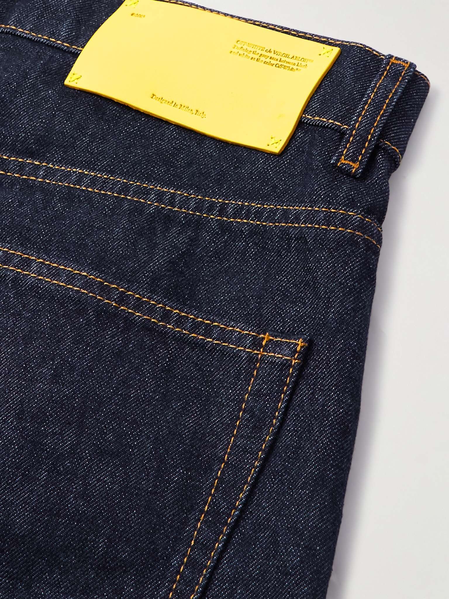 Straight-Leg Logo-Embroidered Jeans - 5