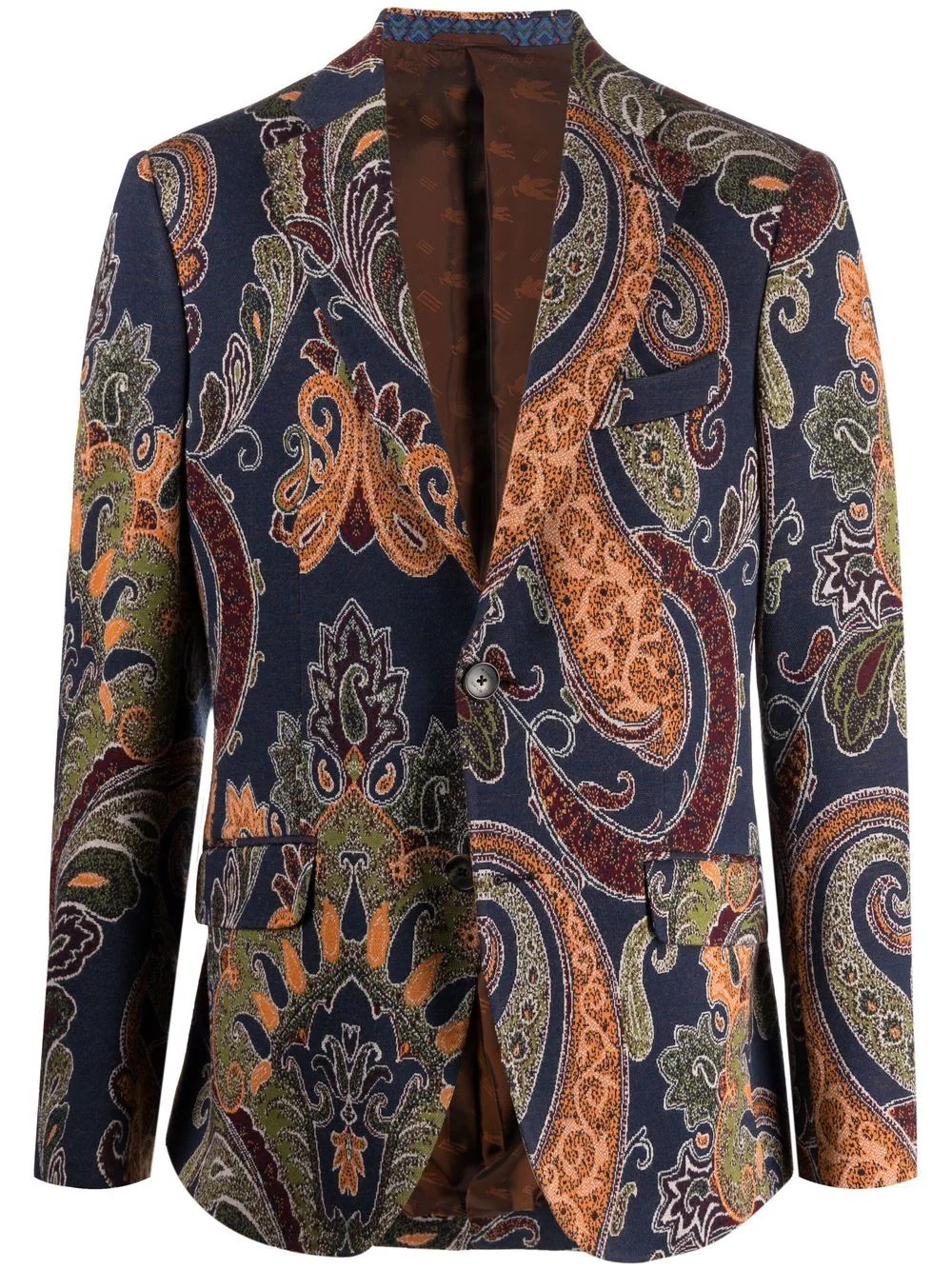 paisley pattern blazer - 1