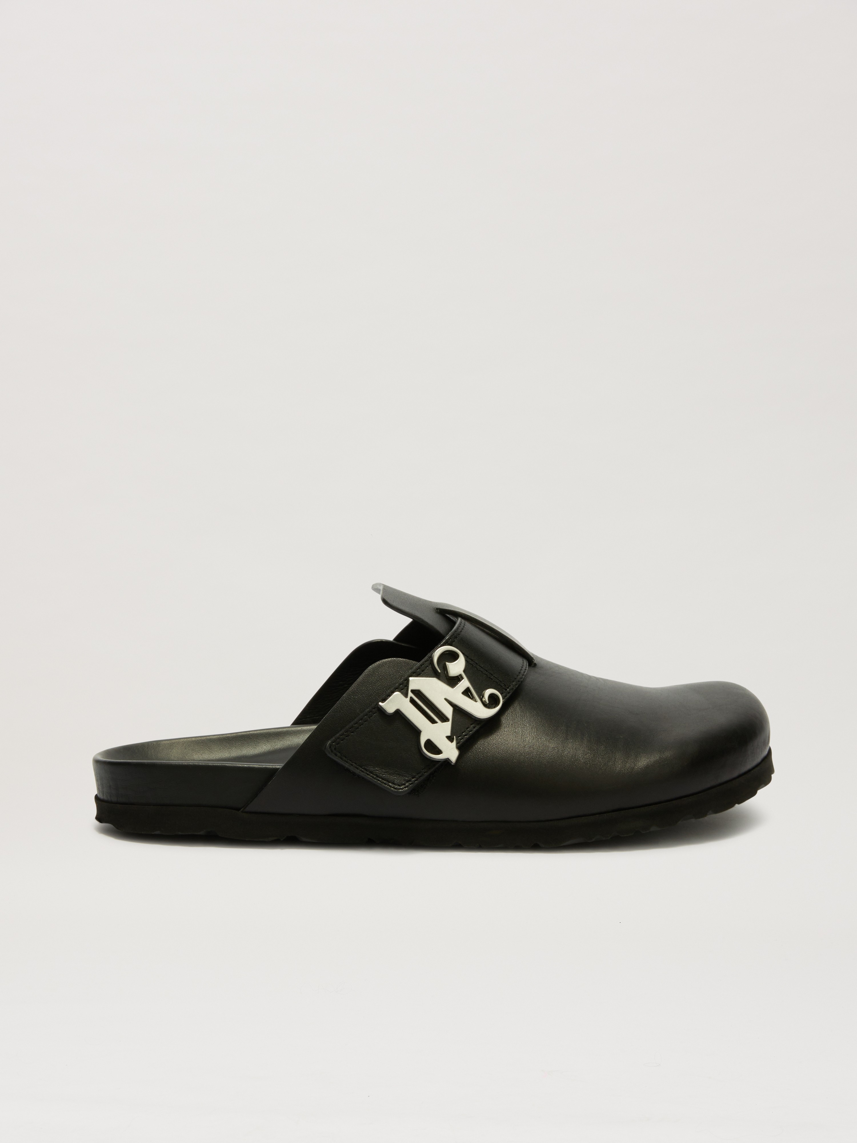 Monogram Leather Mules - 1