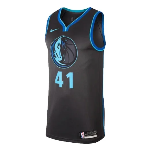 Nike NBA Dirk Nowitzki City Edition Swingman - Dallas Mavericks Black AJ4604-060 - 1
