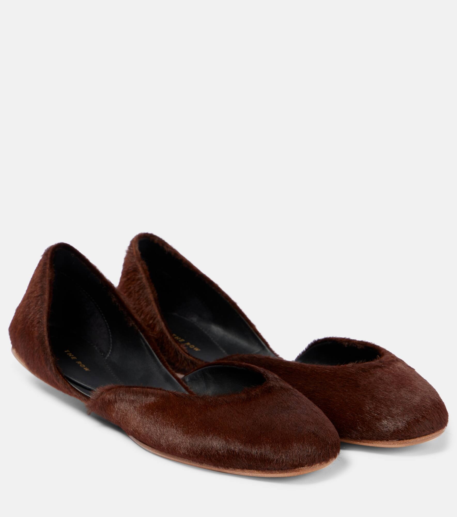 Gemma calf hair ballet flats - 1