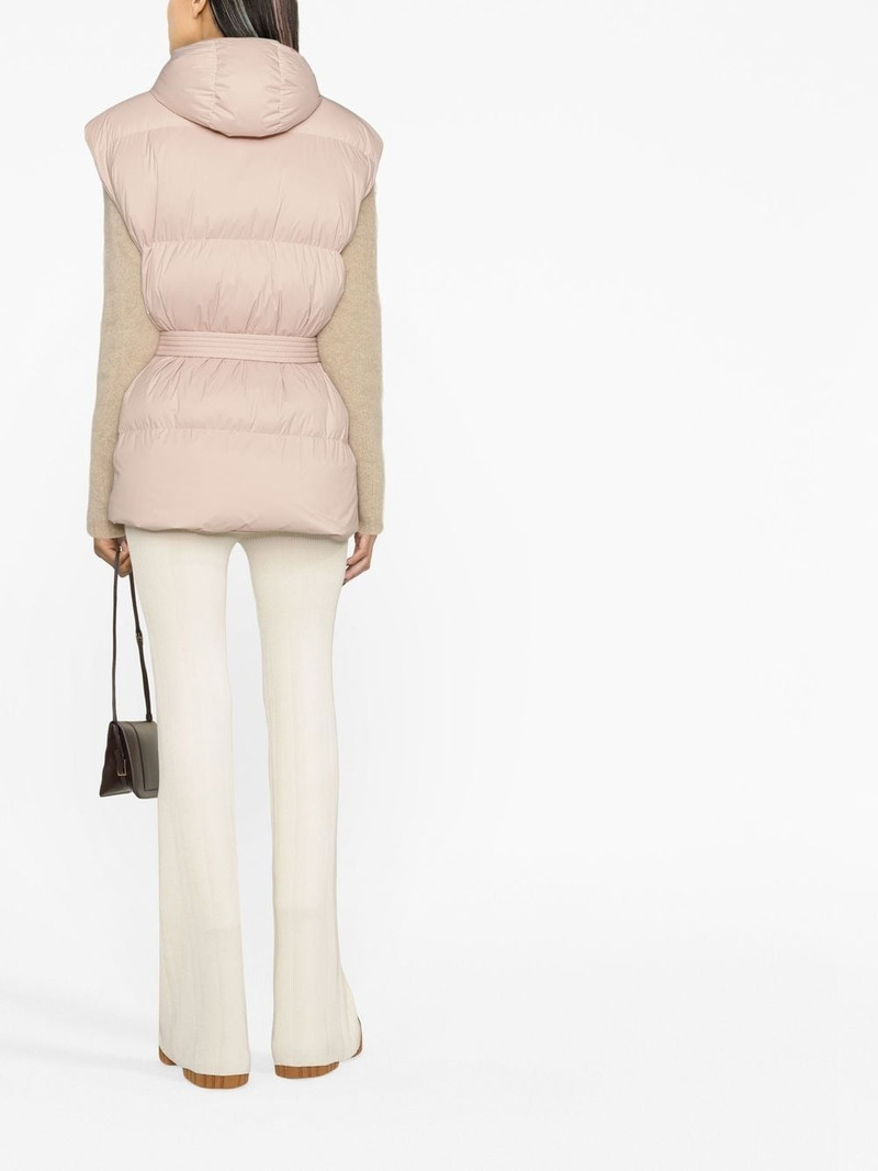 belted-waist puffer vest 4