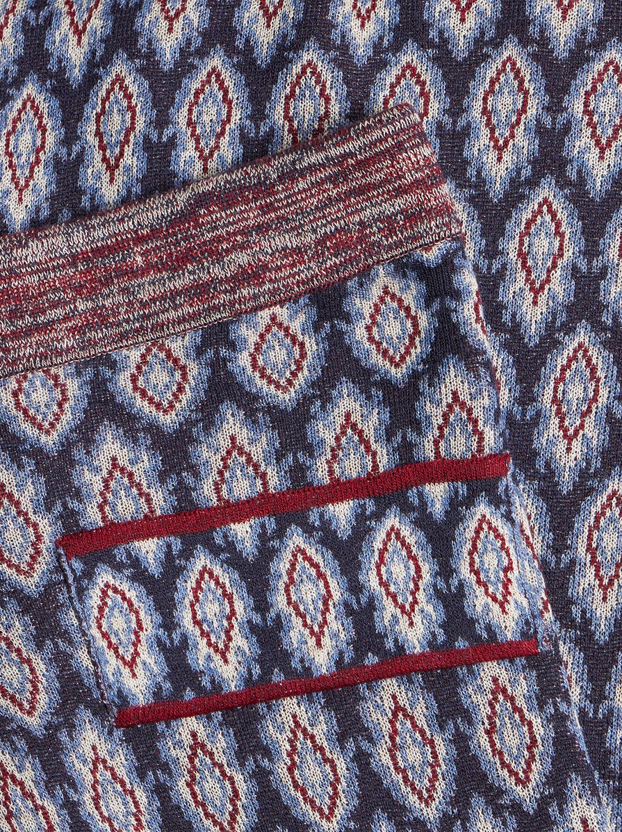 KNIT JACQUARD TROUSERS - 7