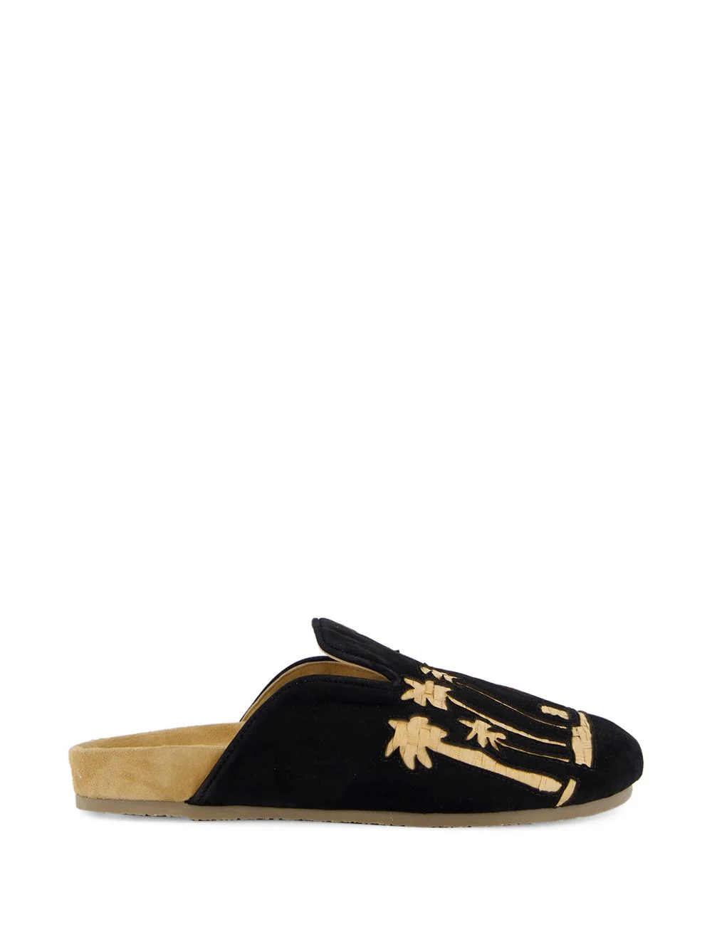 Sid palm-tree suede slippers - 1