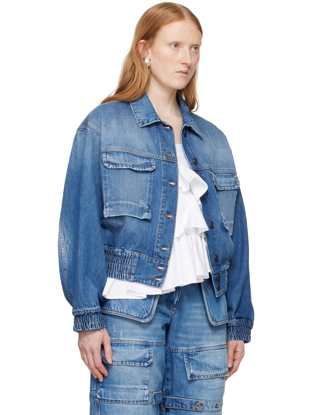 Indigo Oversized Denim Jacket - 2