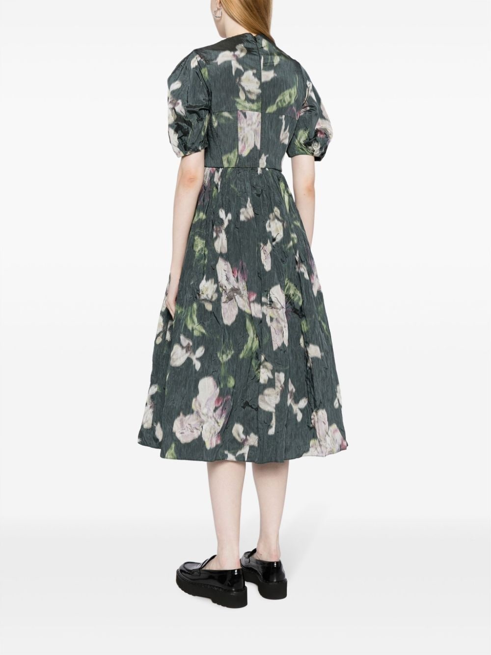 floral-print midi dress - 4