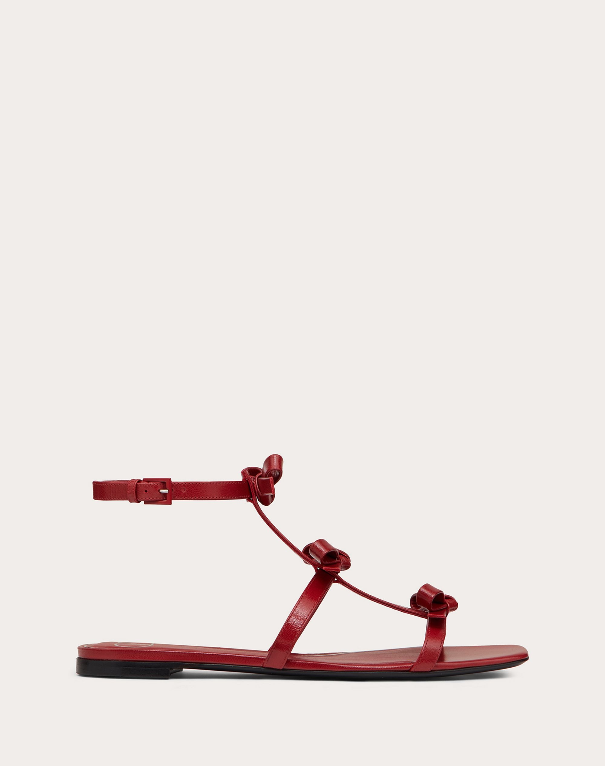 FRENCH BOWS KIDSKIN FLAT SANDAL - 1