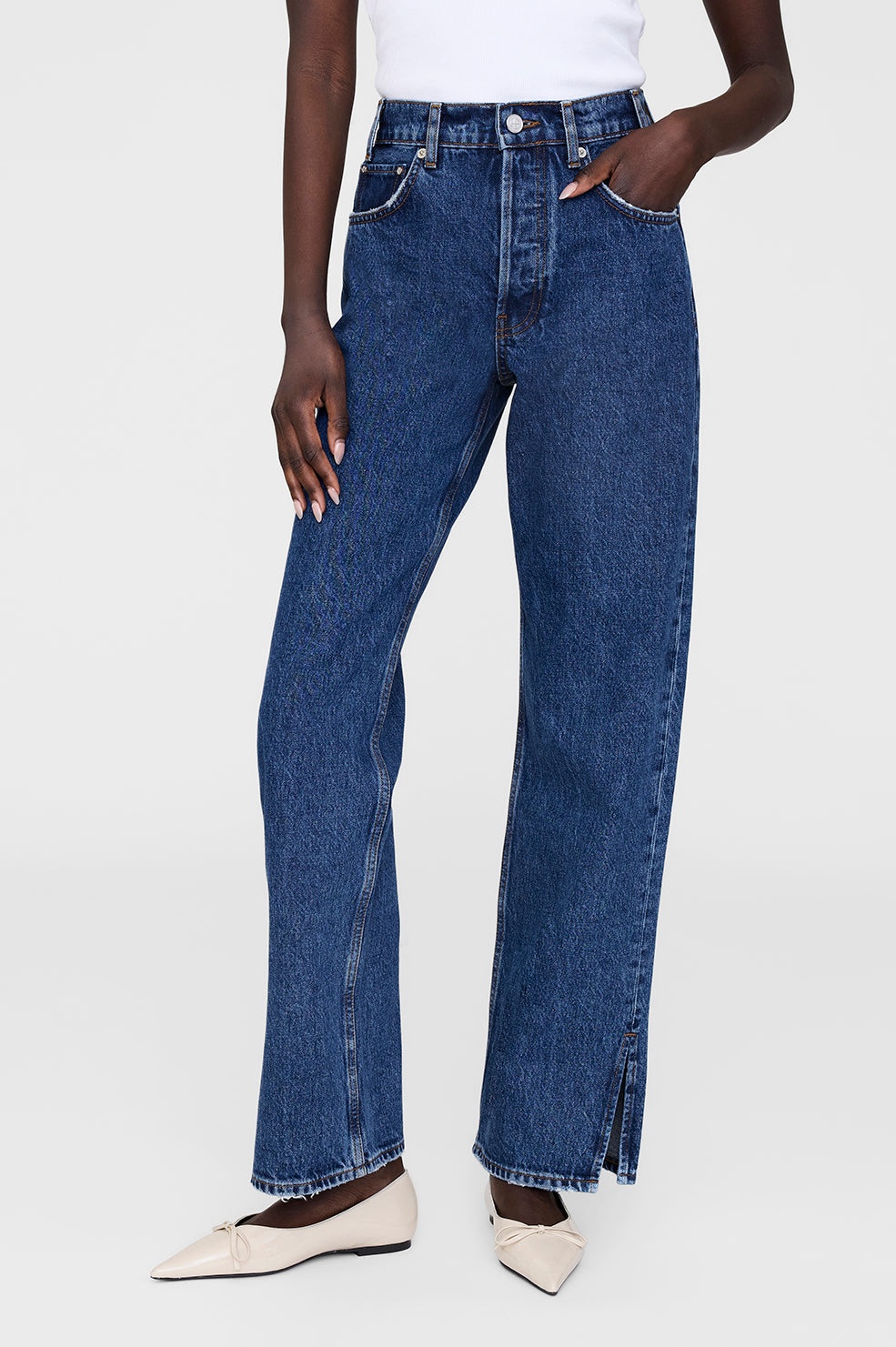 Roy Jean 31" - Clean Indigo Denim - 4
