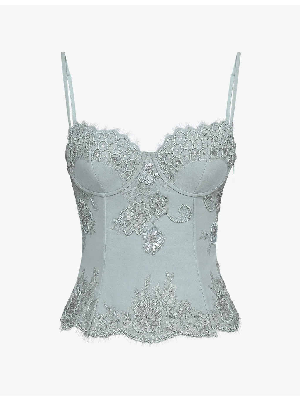 Soraya Hand-Beaded Embellished Woven Top - 1