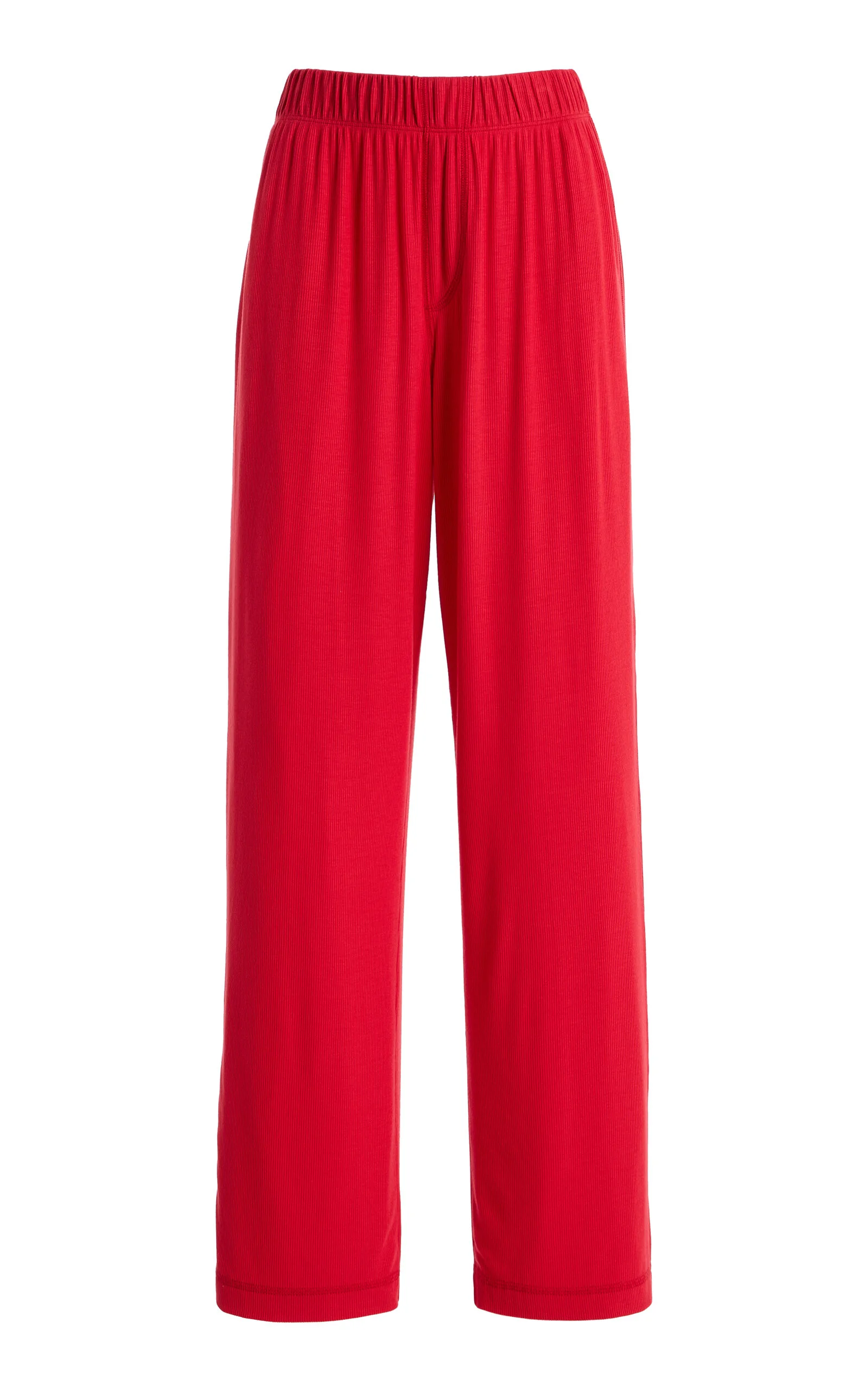 Ribbed Lounge Pants red - 1