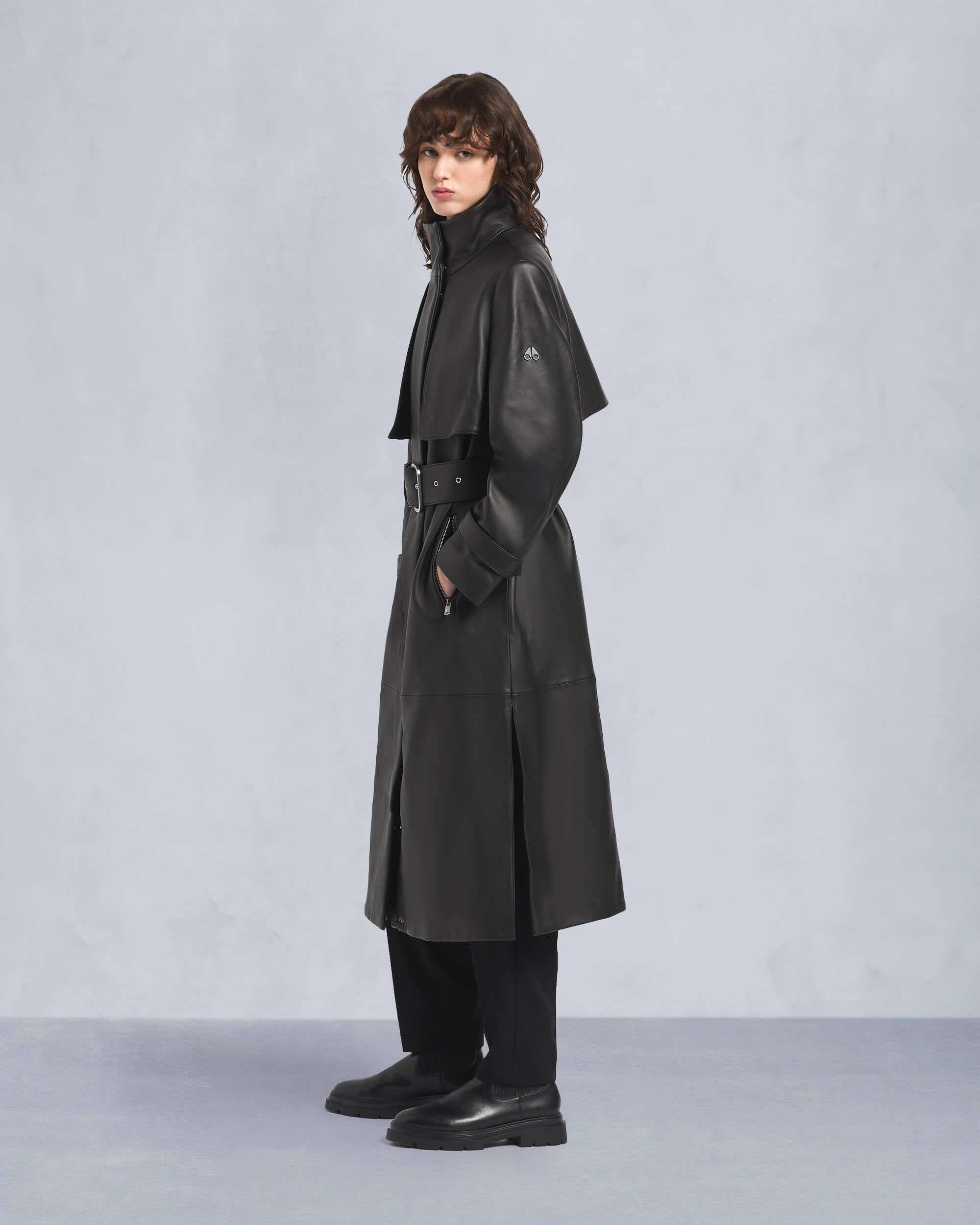 NEBO LEATHER TRENCH - 3