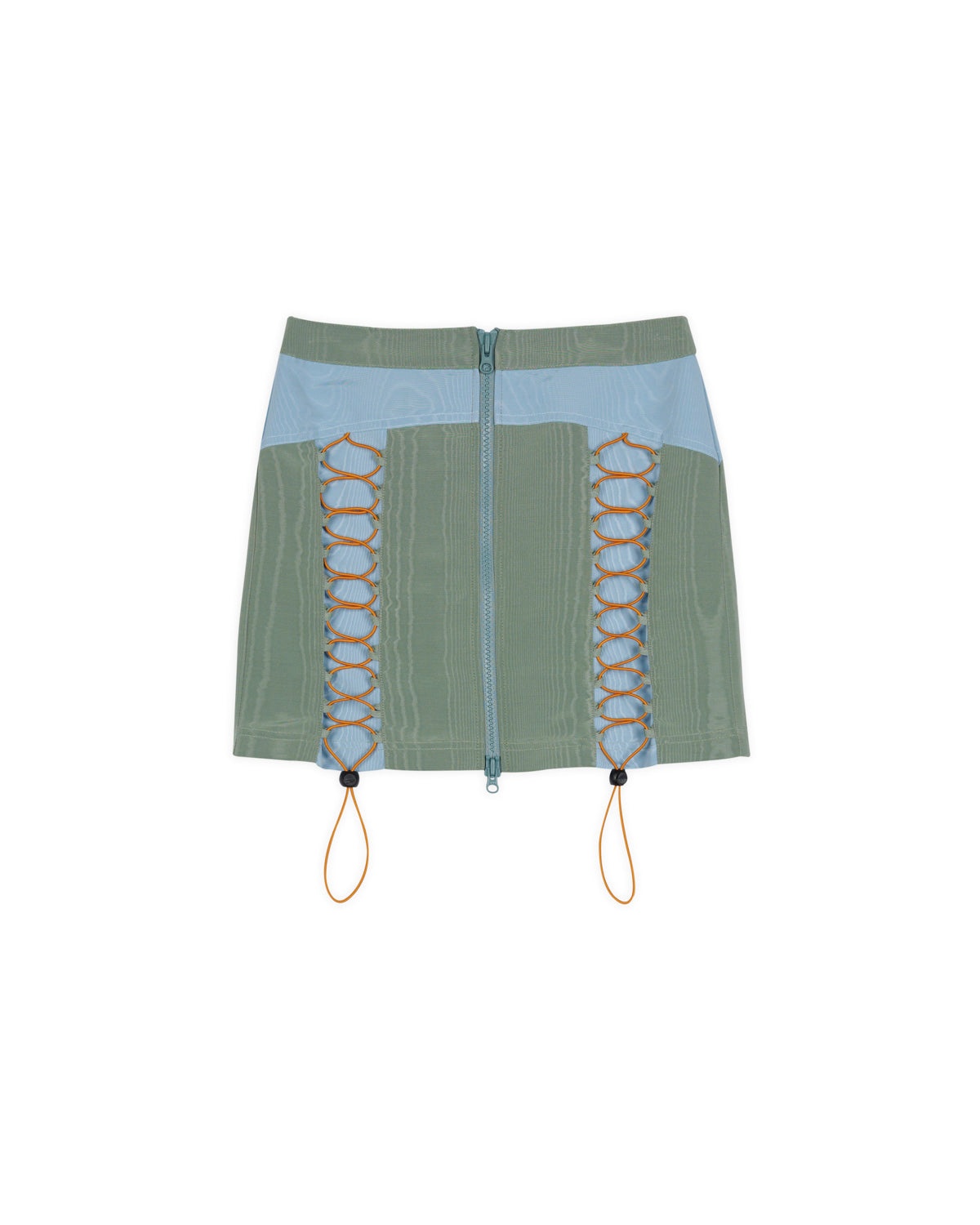 Bungee Zip Mini Skirt - Seafoam - 1