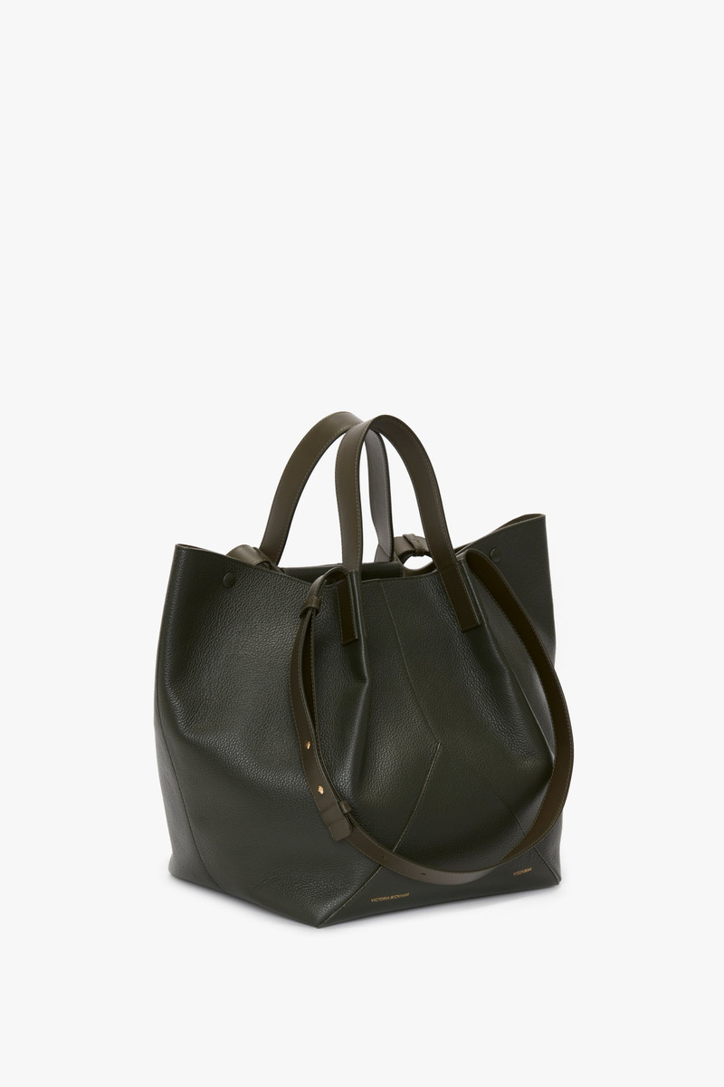 The Jumbo Tote In Loden Leather 1