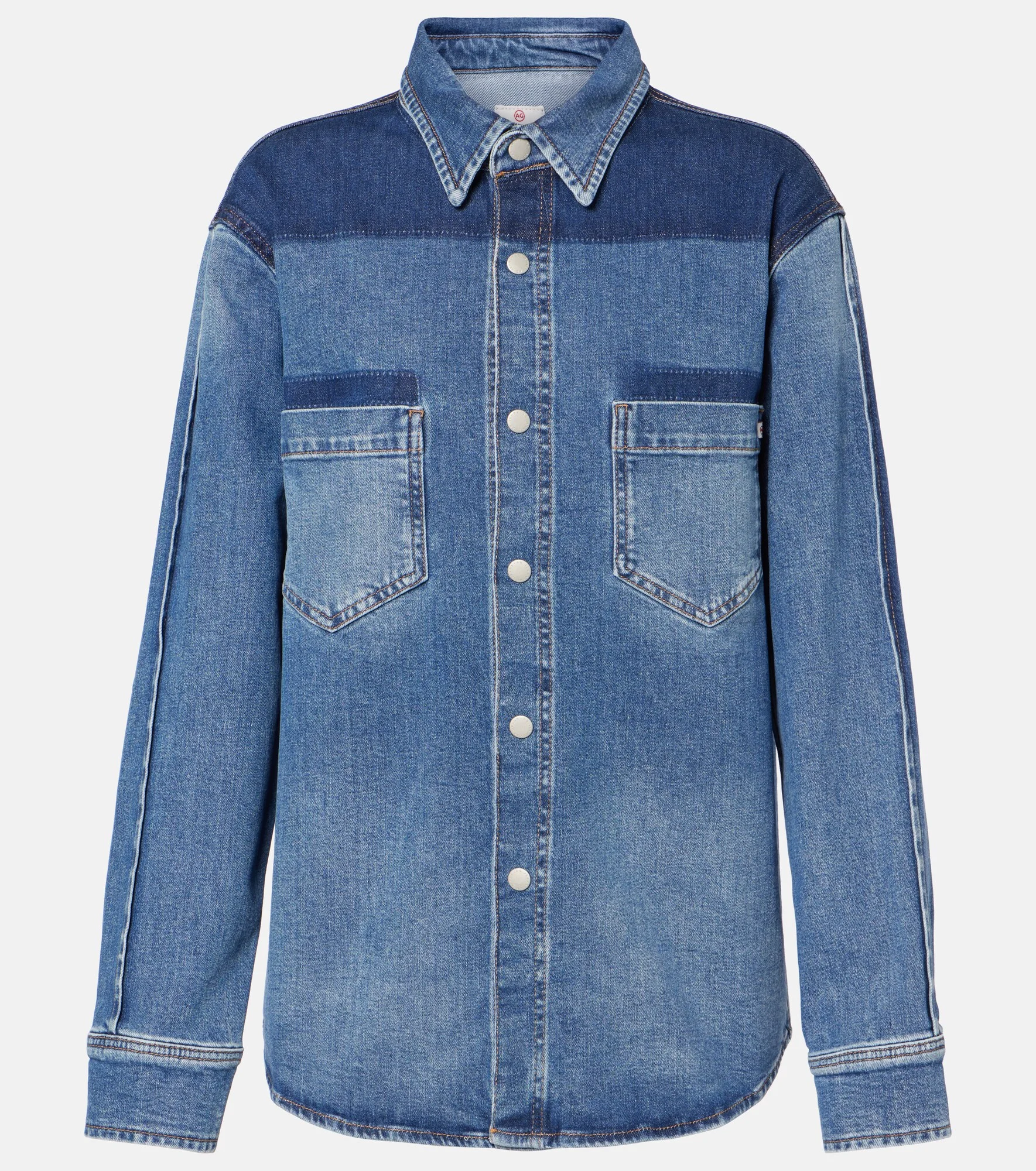 Monaco patchwork denim shirt - 1