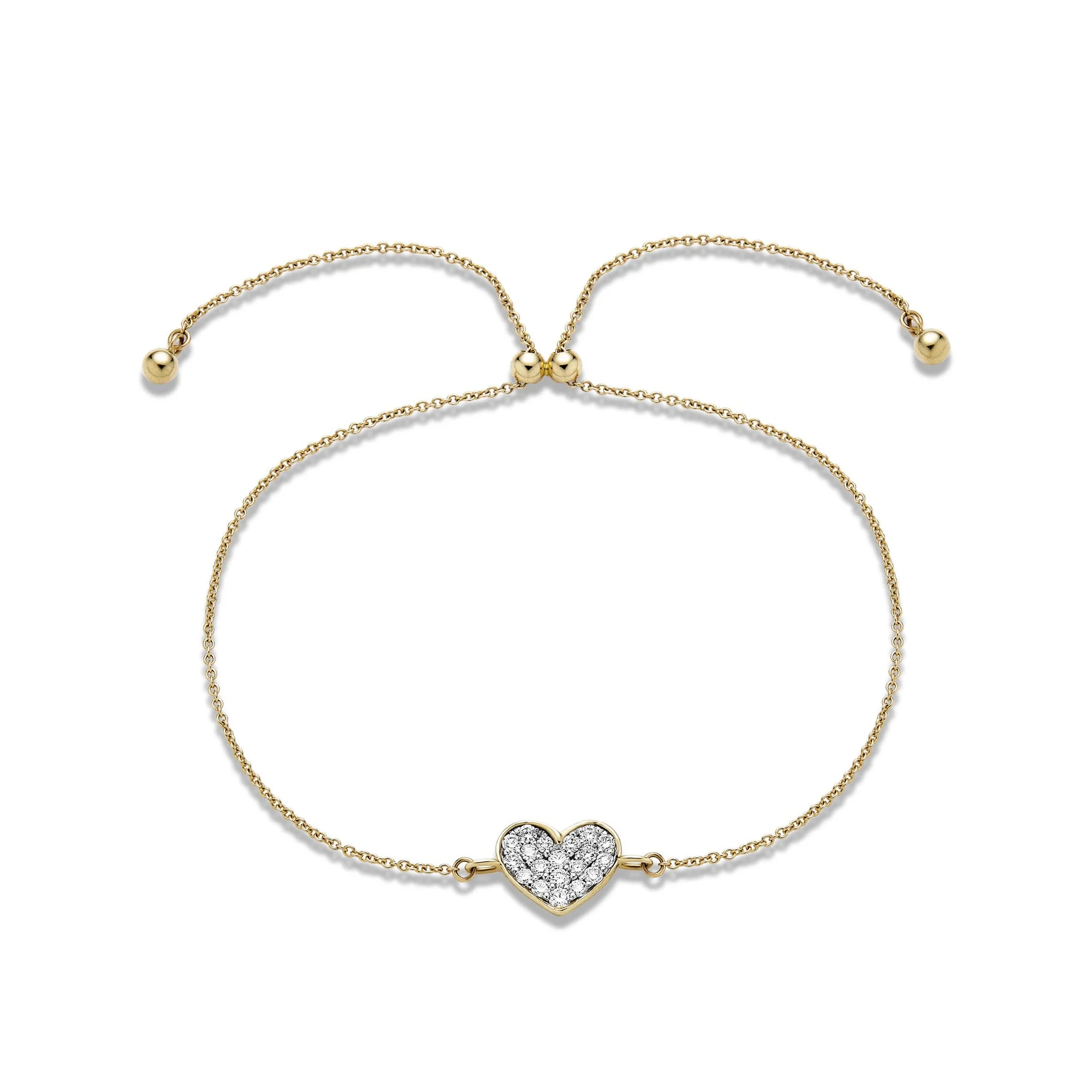 All My Love Sparkle Heart Diamond Bracelet - 1