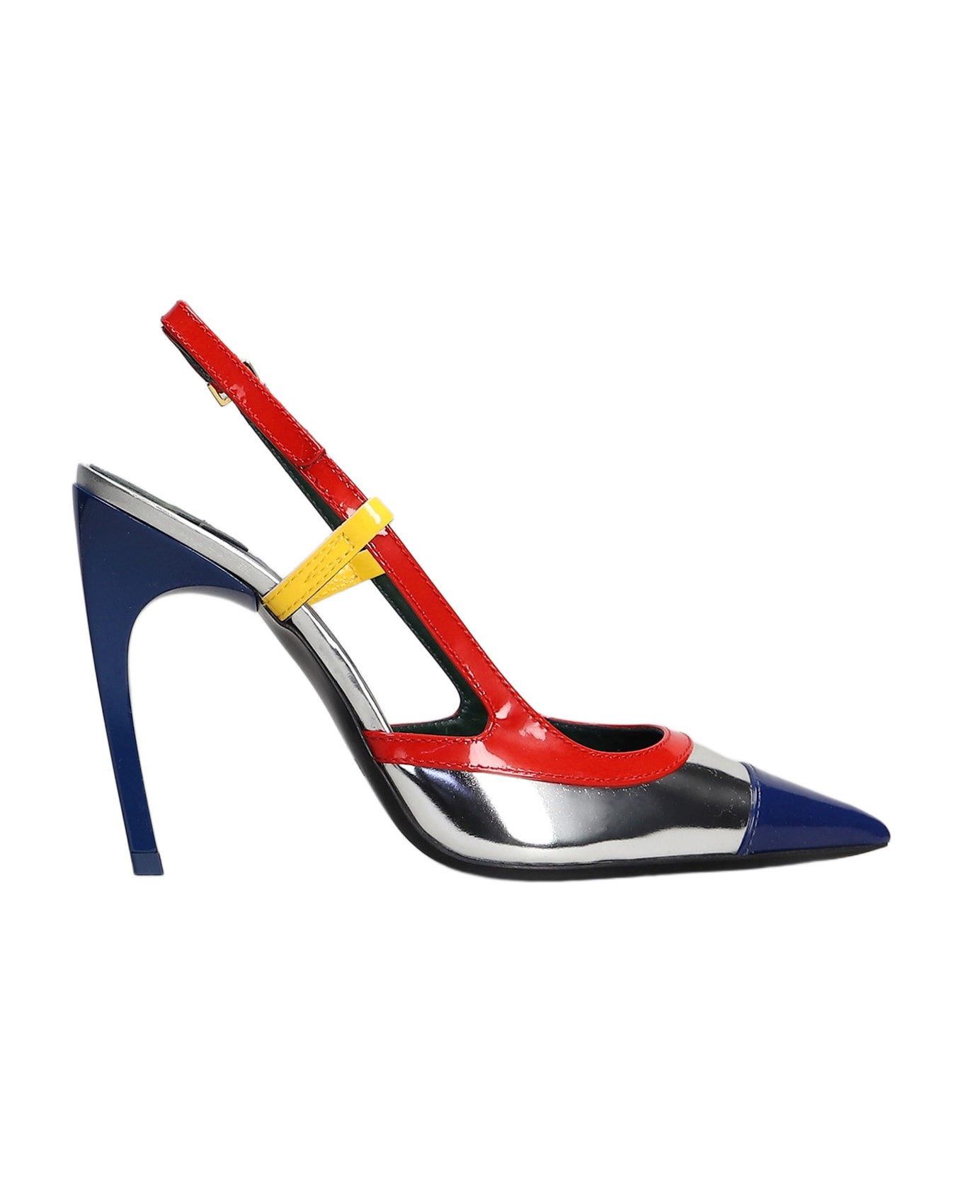 Pumps In Multicolor Leather - 1